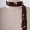 1 Yard 0.75" Penny Brown Stretch Sequin Trim Excellent for Crafting and Scrapbooking